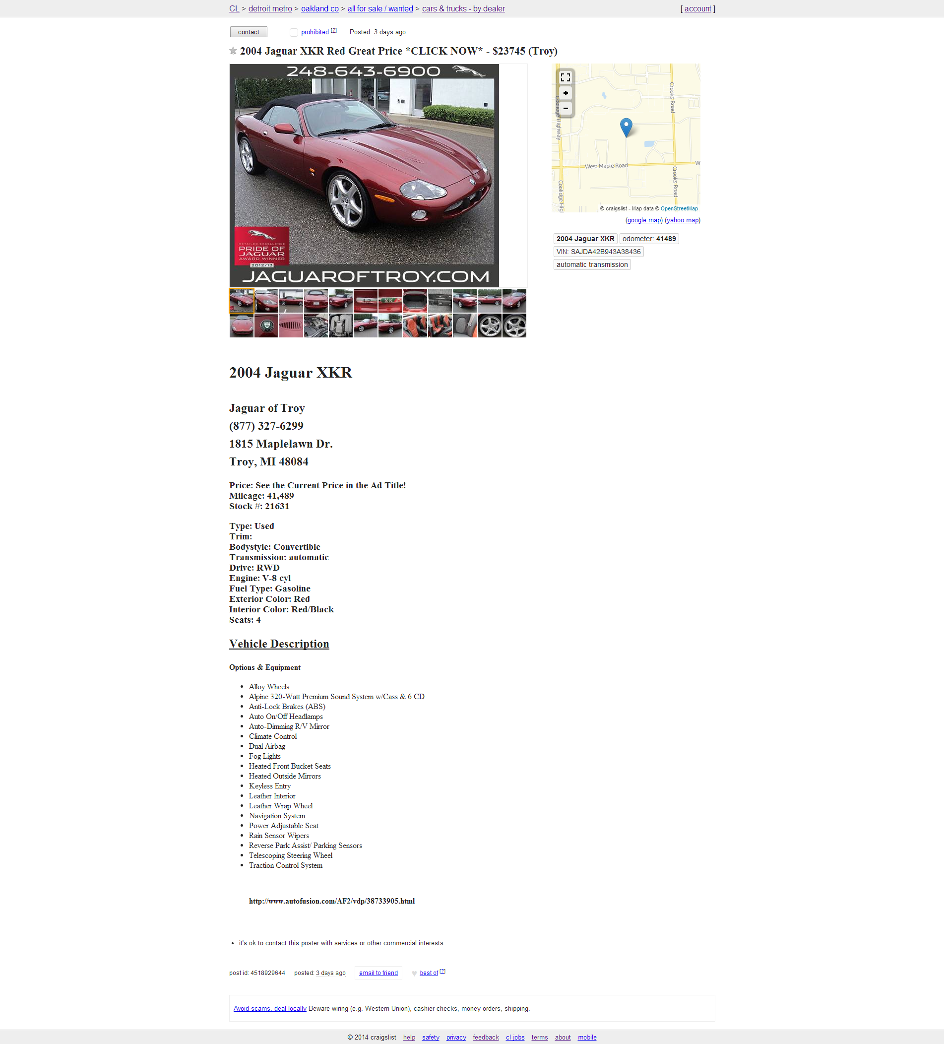 Craigslist Posting for Car Dealers - Auto Dealer Craigslist