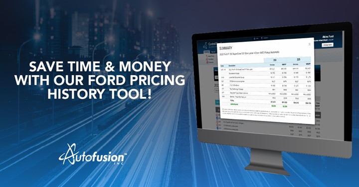 Ford Dealers, Save Time & Money With Our Ford Pricing History Tool!